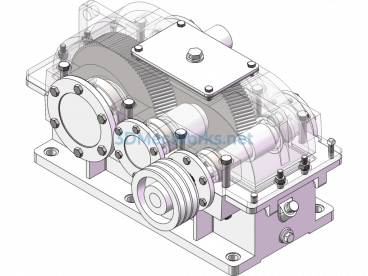 Course Design Specification for Secondary Reducer including 3D Model and 2D CAD Drawings - SolidWorks  AutoCAD-ZWCAD - Free Download