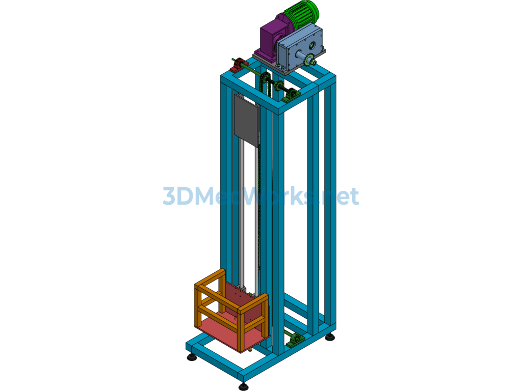 Chain Drive Elevator Design - Exported - Free Download Chain Drive Elevator Design - Image 3