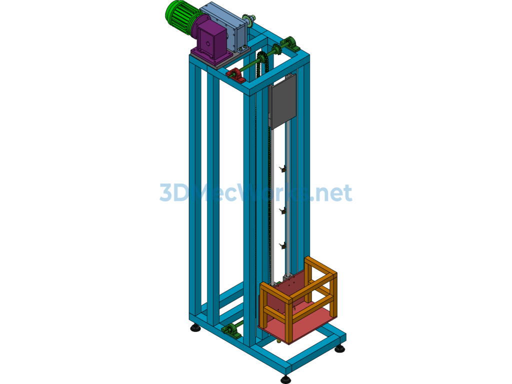 Chain Drive Elevator Design - Exported - Free Download Chain Drive Elevator Design - Image 4