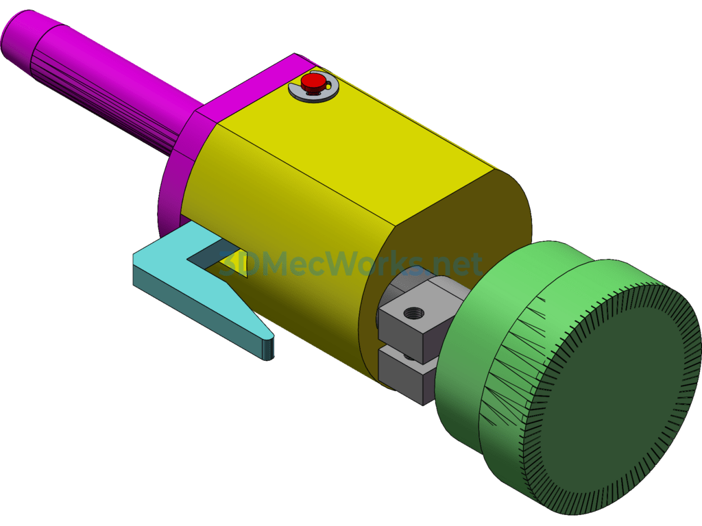 Dial Indicator Coaxiality Gauge - SolidWorks - Free Download Dial Indicator Coaxiality Gauge - Image 2