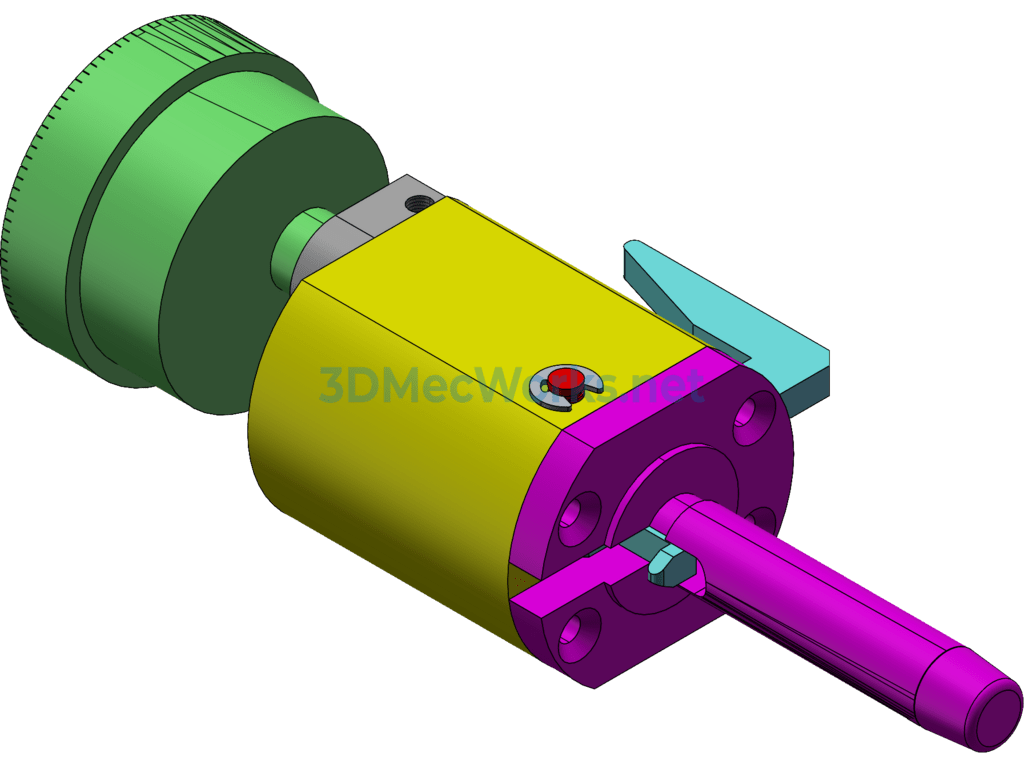 Dial Indicator Coaxiality Gauge - SolidWorks - Free Download Dial Indicator Coaxiality Gauge - Image 4