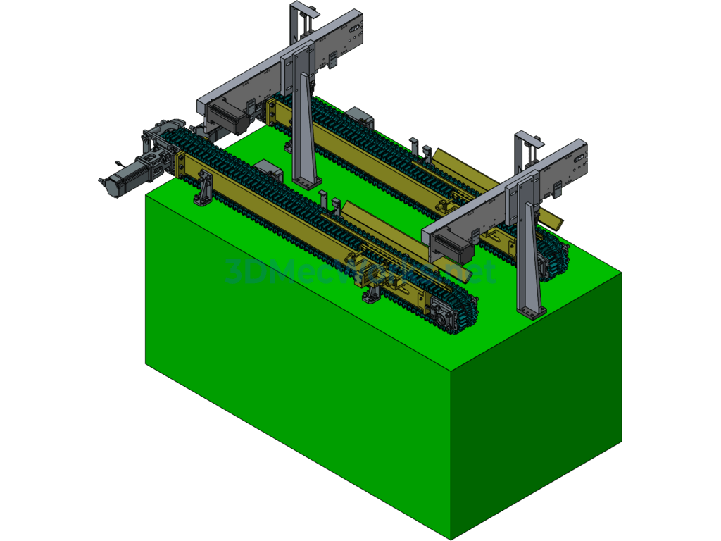 Cylinder Product Conveyor Line and Material Retrieval Design - Exported - Free Download Cylinder Product Conveyor Line and Material Retrieval Design - Image 2