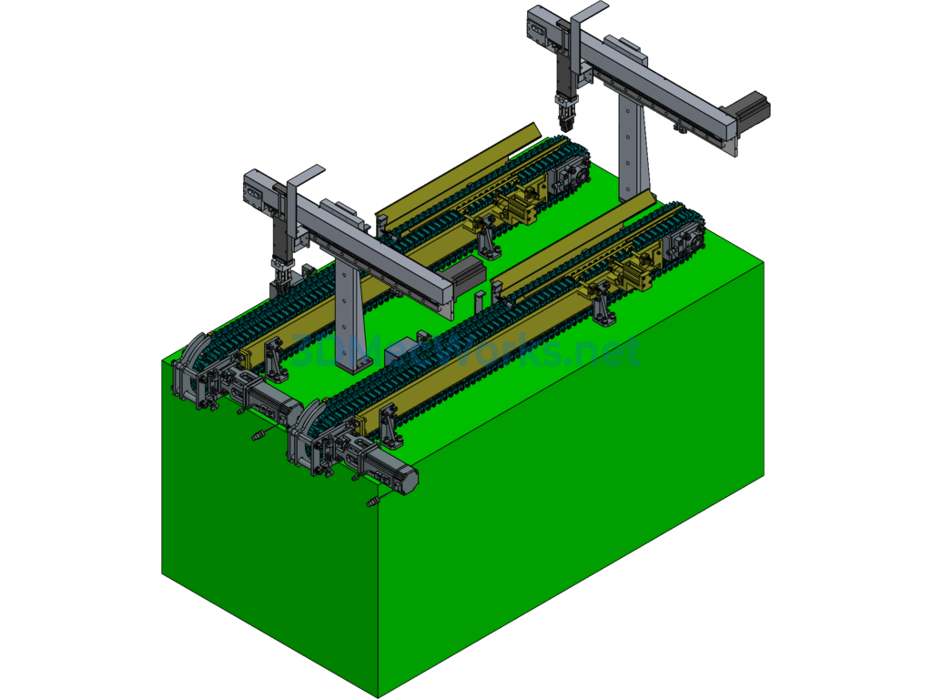 Cylinder Product Conveyor Line and Material Retrieval Design - Exported - Free Download Cylinder Product Conveyor Line and Material Retrieval Design - Image 3