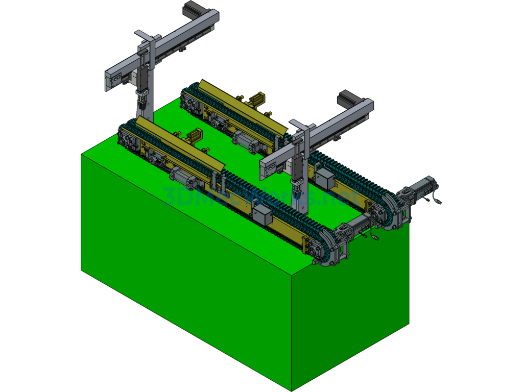 Cylinder Product Conveyor Line and Material Retrieval Design - Exported - Free Download Cylinder Product Conveyor Line and Material Retrieval Design - Image 4