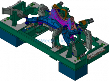 Welding Fixture for Car Subframe Assembly - Exported - Free Download