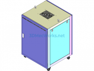 16UAE Small Network Cabinet - SolidWorks - Free Download
