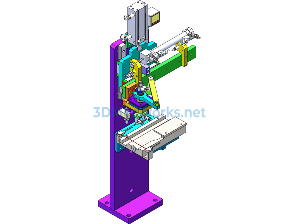 Rotating Transfer Linkage Robot Arm - SolidWorks - Free Download Rotating Transfer Linkage Robot Arm - Image 2