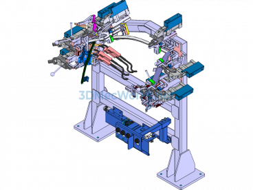 Automobile Door Welding Fixture - SolidWorks - Free Download