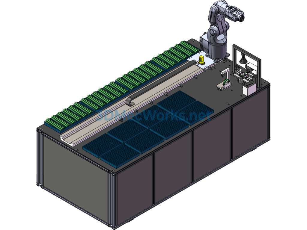 Automatic Detection Station for Defects in Magnetic Induction Coils - SolidWorks - Free Download Automatic Detection Station for Defects in Magnetic Induction Coils - Image 2