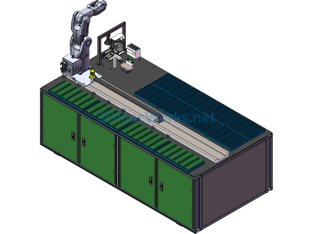 Automatic Detection Station for Defects in Magnetic Induction Coils - SolidWorks - Free Download Automatic Detection Station for Defects in Magnetic Induction Coils - Image 3