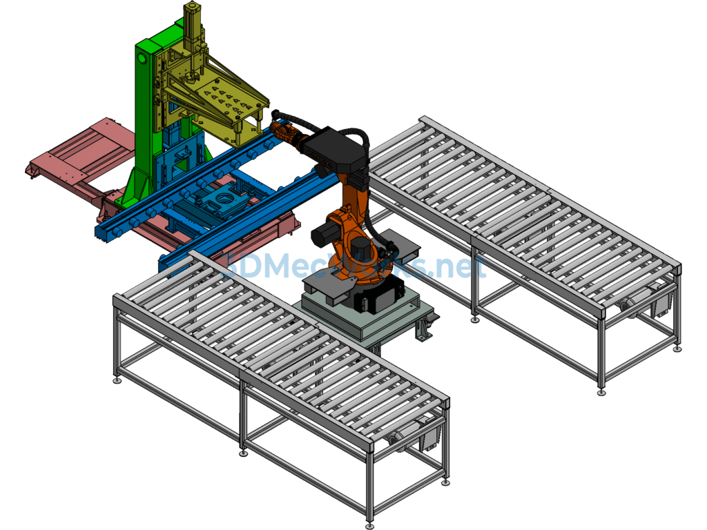 Robotic Automated Pressing Production Line - Exported - Free Download Robotic Automated Pressing Production Line