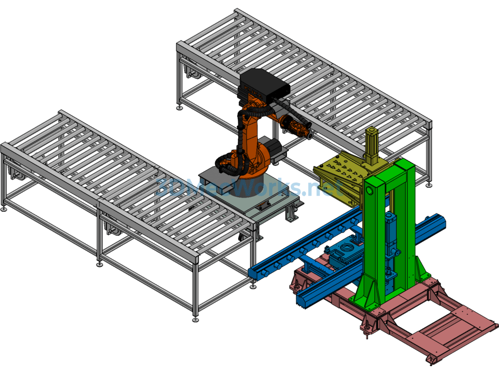 Robotic Automated Pressing Production Line - Exported - Free Download Robotic Automated Pressing Production Line - Image 3