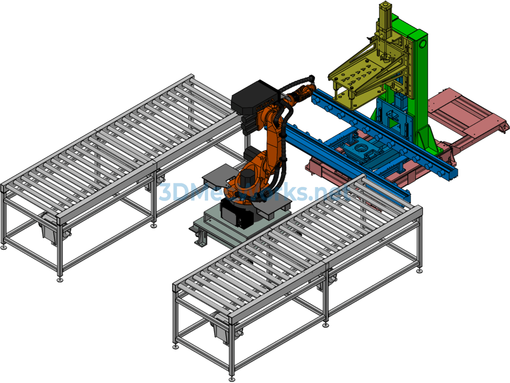 Robotic Automated Pressing Production Line - Exported - Free Download Robotic Automated Pressing Production Line - Image 4