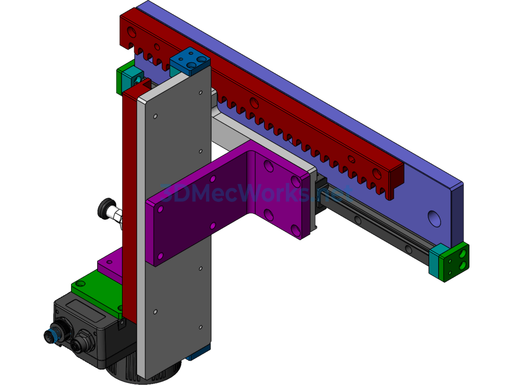 Simple Adjustment Assembly - SolidWorks - Free Download Simple Adjustment Assembly
