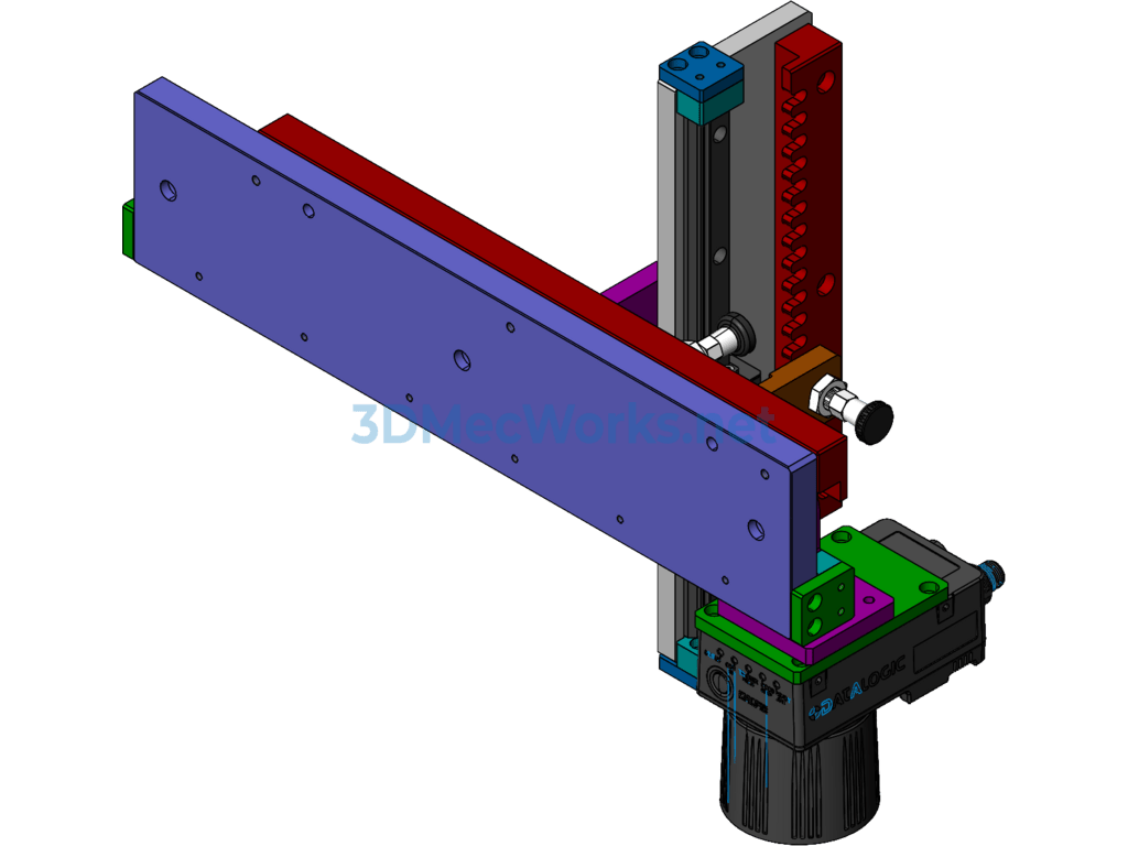 Simple Adjustment Assembly - SolidWorks - Free Download Simple Adjustment Assembly - Image 3