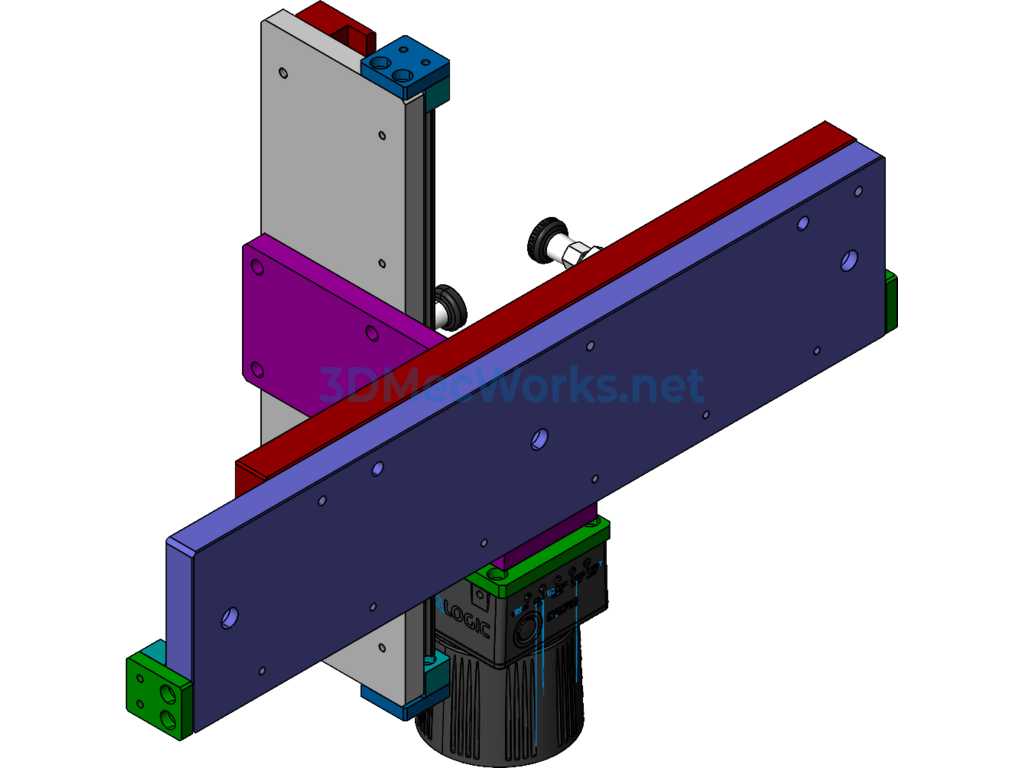 Simple Adjustment Assembly - SolidWorks - Free Download Simple Adjustment Assembly - Image 4