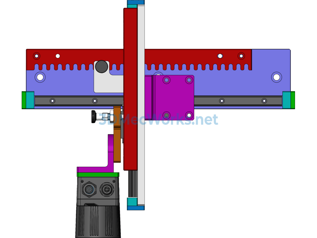Simple Adjustment Assembly - SolidWorks - Free Download Simple Adjustment Assembly - Image 5