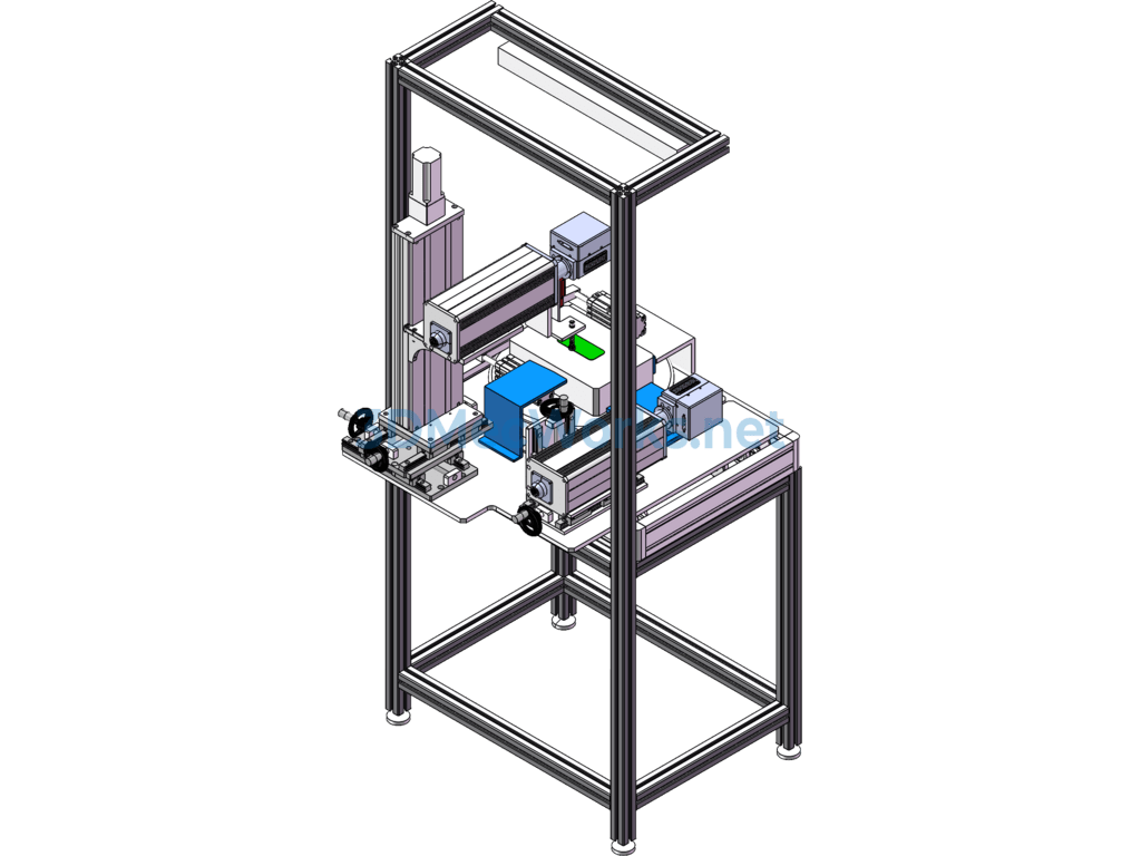 Online Square Shell Marking Machine - SolidWorks - Free Download Online Square Shell Marking Machine - Image 3