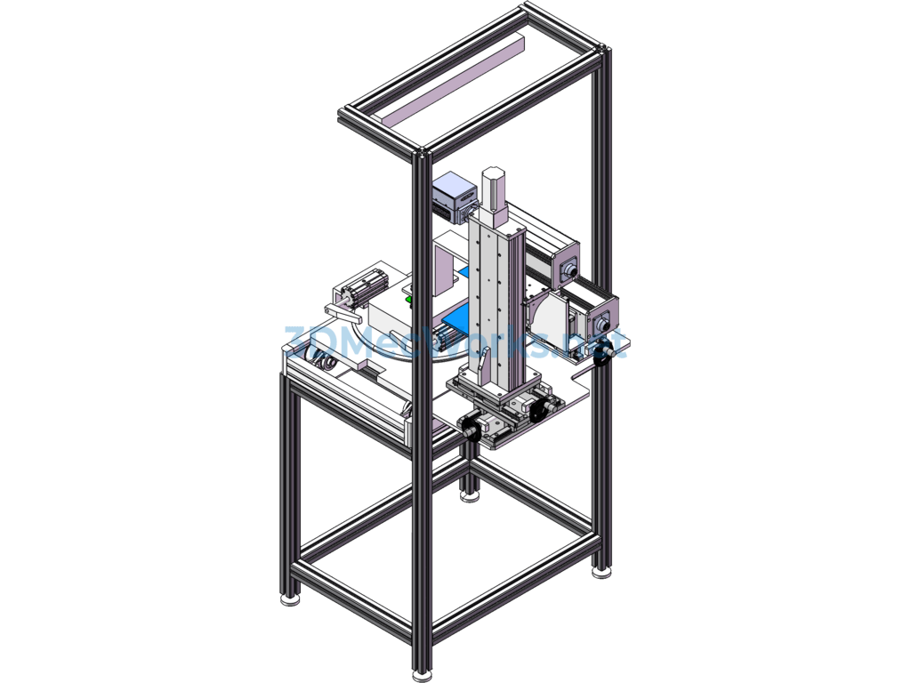 Online Square Shell Marking Machine - SolidWorks - Free Download Online Square Shell Marking Machine - Image 4