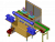 3d Model of Six Battery Automatic Assembly Lines