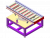 Air Conditioning Cleaning Conveyor Rotating Platform