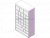 30-Door Locker Cabinet