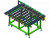 Timing Belt Conveyor (With Belt Cleaning Device) - SolidWorks - Free Download