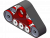 Car and Small Tractor Rubber Triangle Track Wheel Design Drawings 3d Model